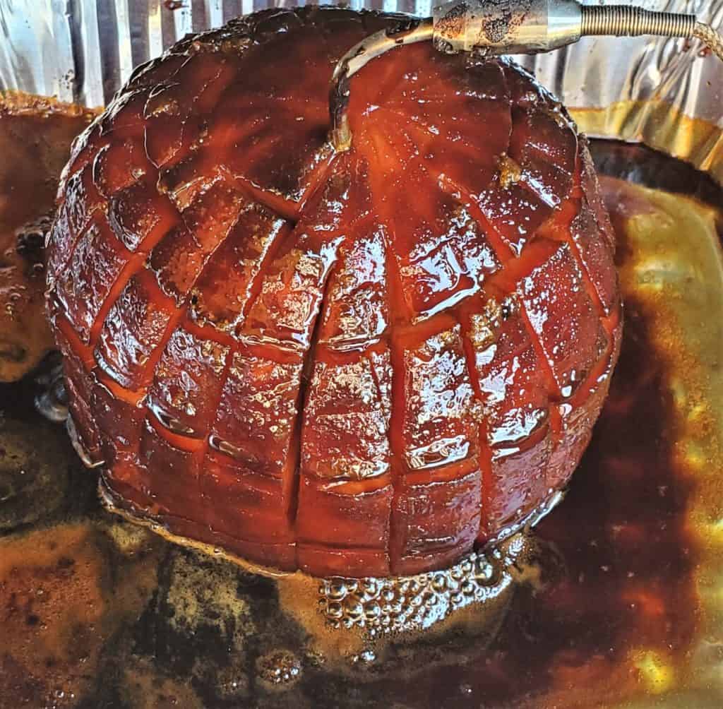 Close up of Mother's inspired ham.