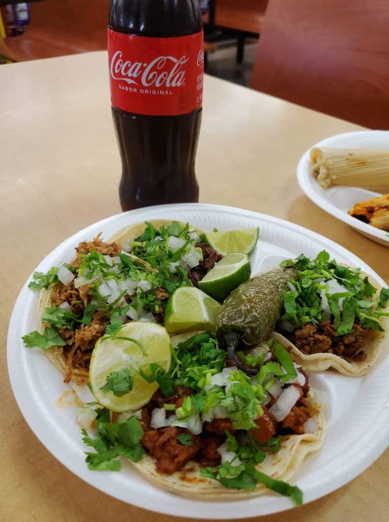 Tacos from Mi Pueblito Meat Market in Kansas City