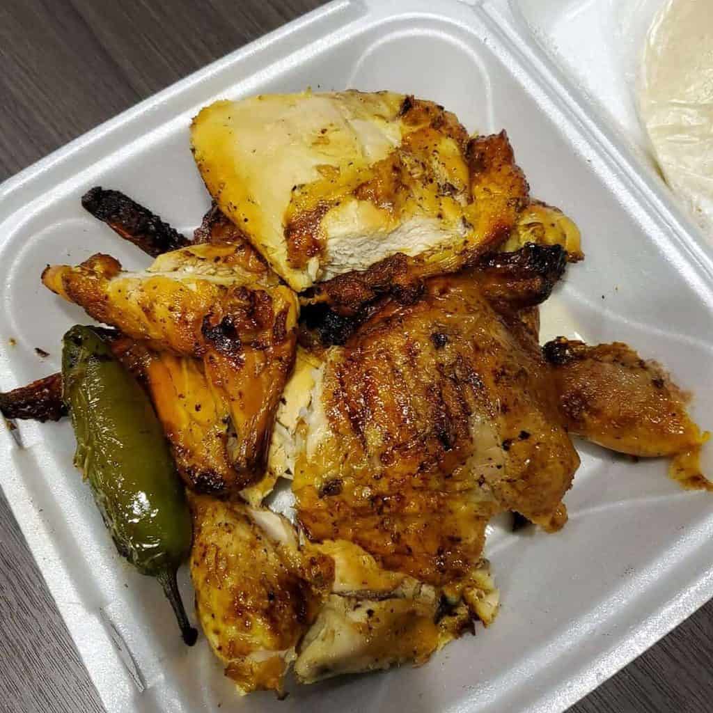 Pollo entero (whole roast chicken) from Ell Pollo Guasave