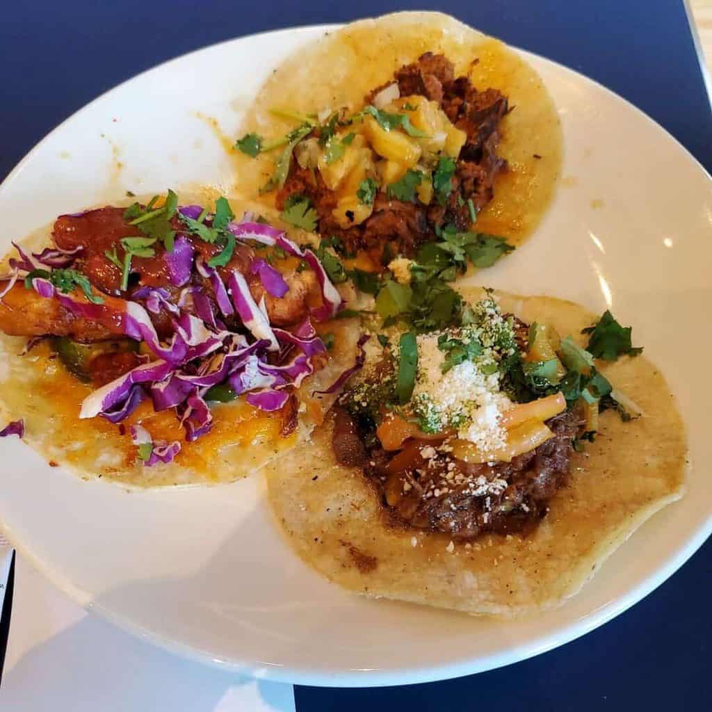 Assorted tacos from Fenix in Strang Hall