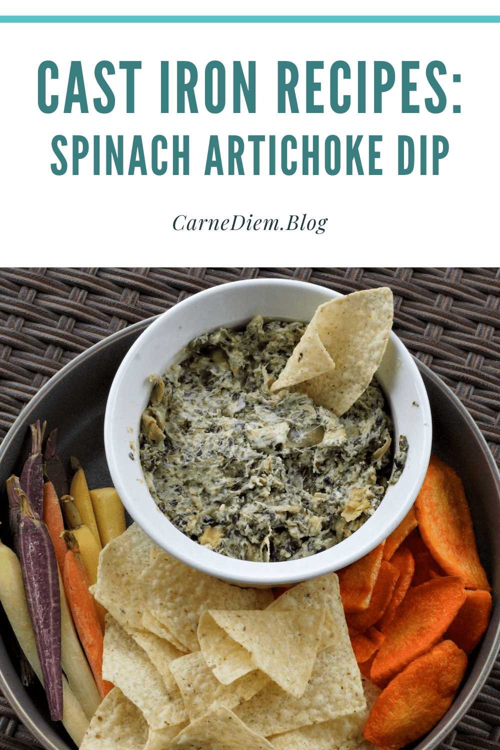 Cast Iron Spinach Artichoke Dip Carne Diem
