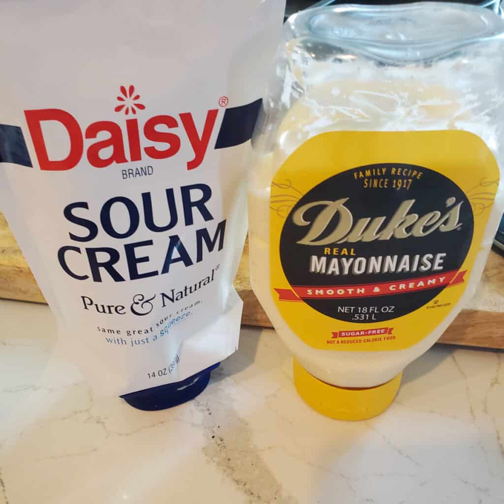Sour Cream and Duke's Mayo.