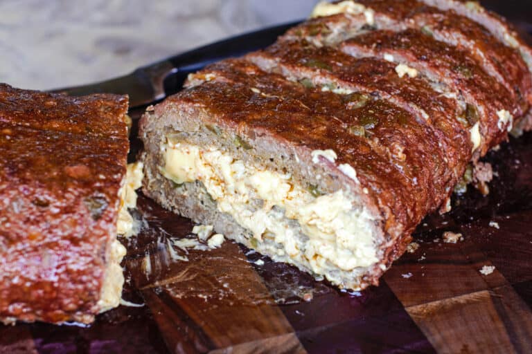 Spicy Cheese Stuffed Smoked Meatloaf Carne Diem