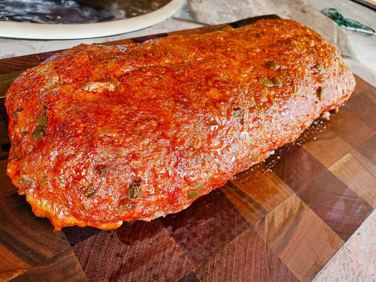 Spicy Cheese Stuffed Smoked Meatloaf Carne Diem