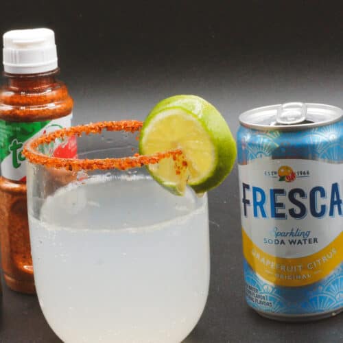 Paloma with Fresca and Mezcal.