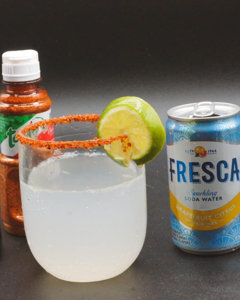Paloma with Fresca and Mezcal.