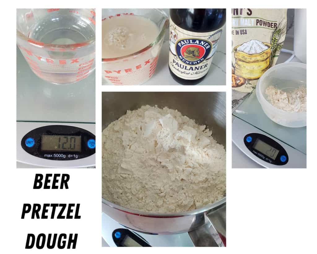 Ingredients for Beer pretzels