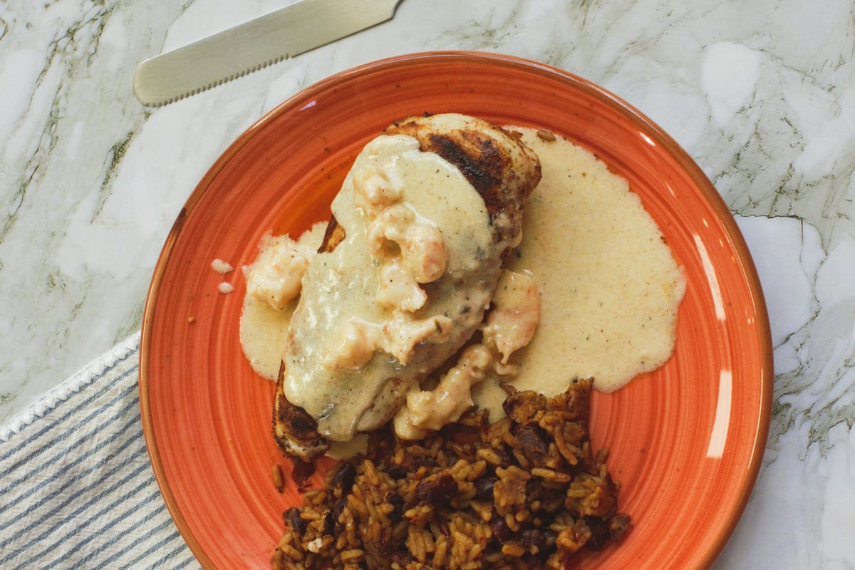 Blackened Chicken a la Mer Carne Diem