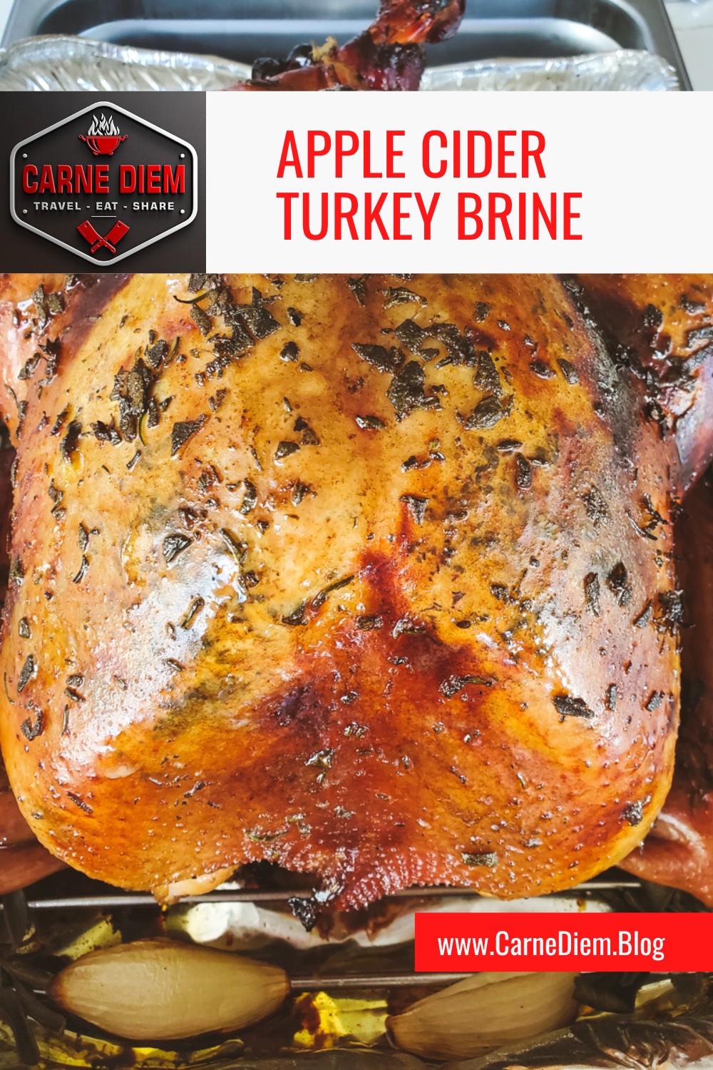 Pinterest Pin for turkey Brine.