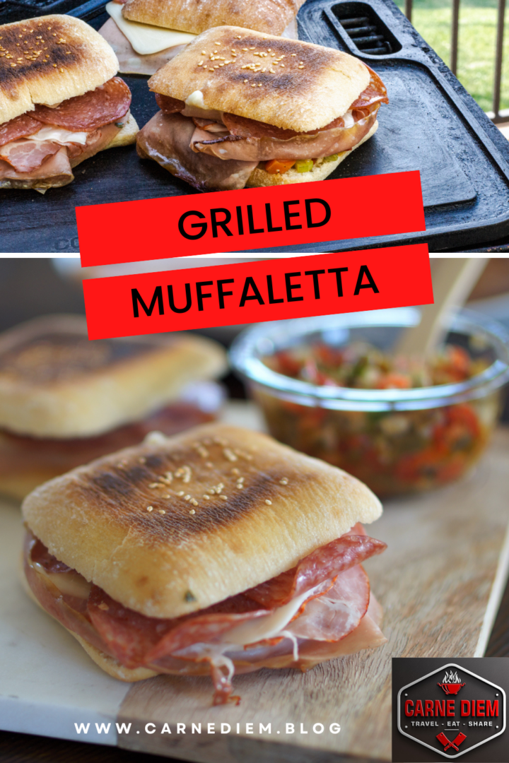 Grilled Muffaletta New Orleans Deli Sandwich Carne Diem