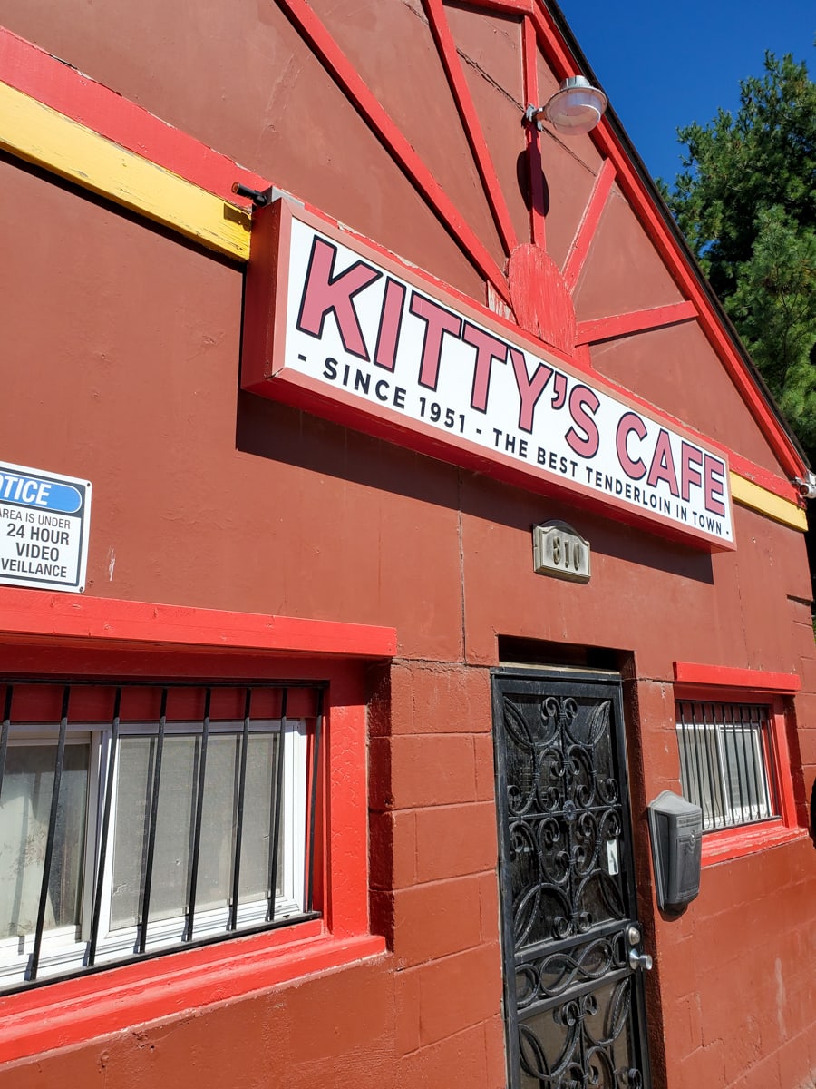 Picture of the outside of Kitty's Cafe in Kansas City.