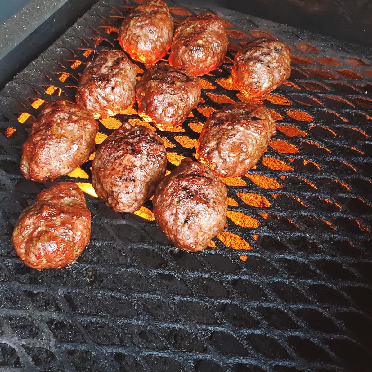 Cevapi on a pellet grill.