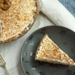 Coconut Cream Pie made with Girl Scout Samoas cookies.
