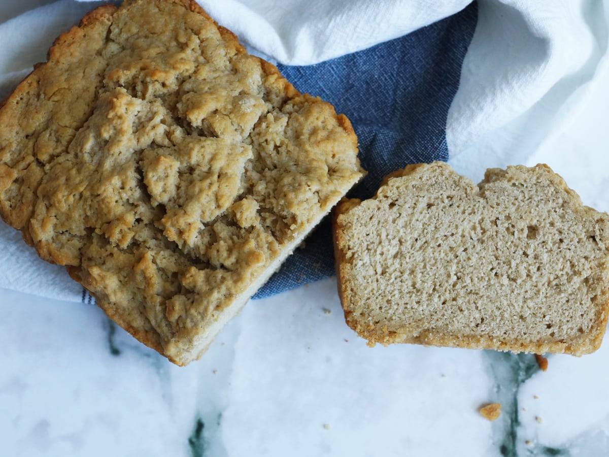 Guinness beer bread made with self-rising flour.