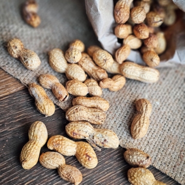 Smoked peanuts with sea salt.