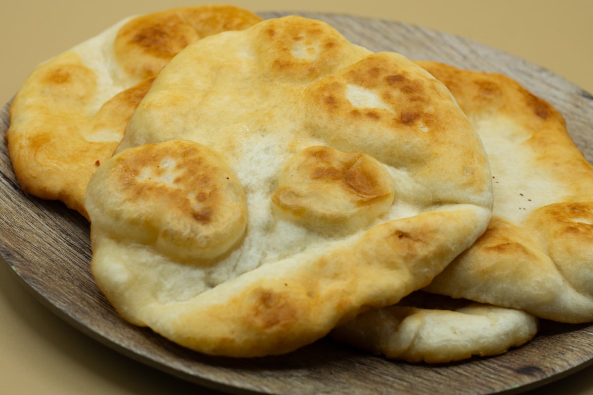 Indian fry bread on a plate.