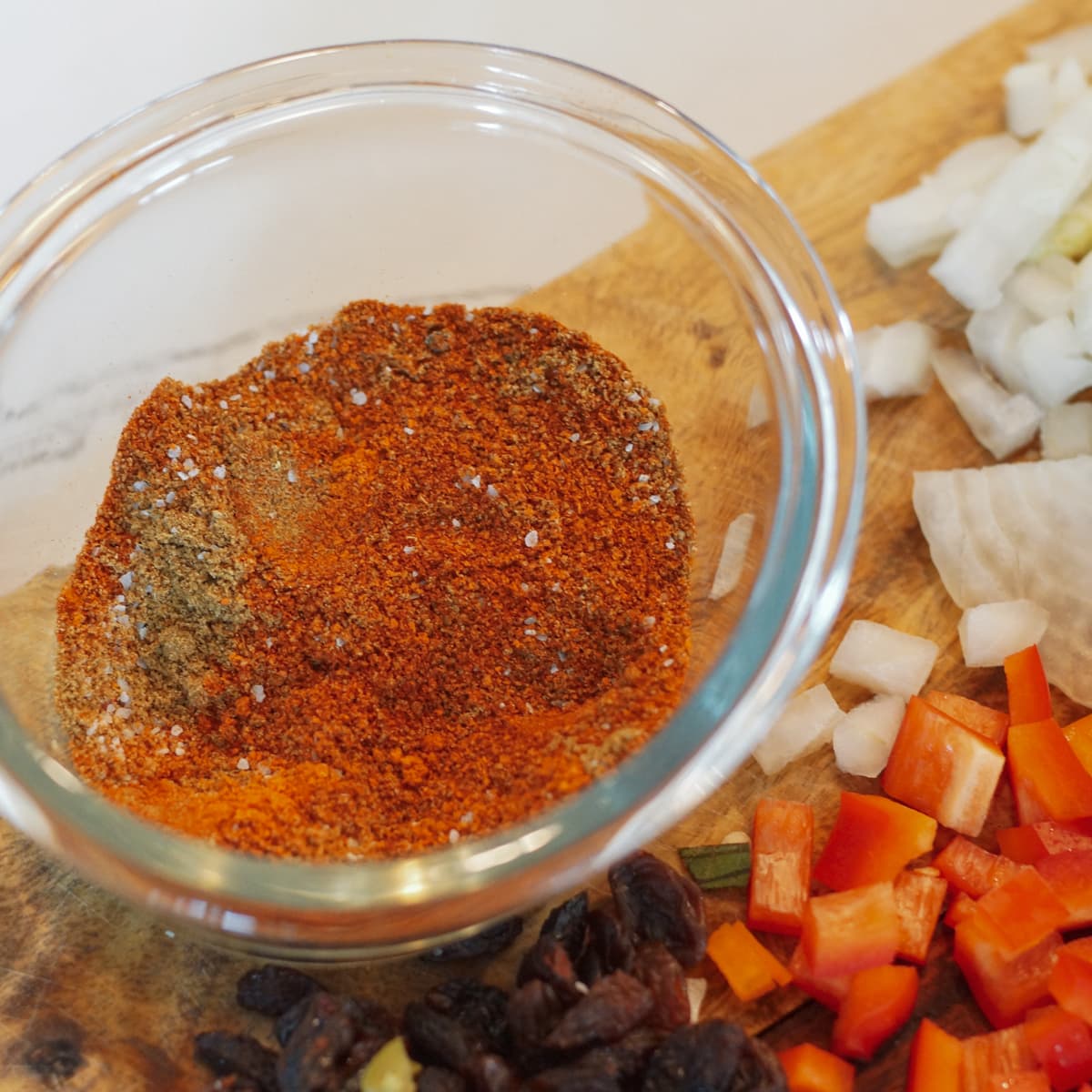 Spice mix in a bowl.