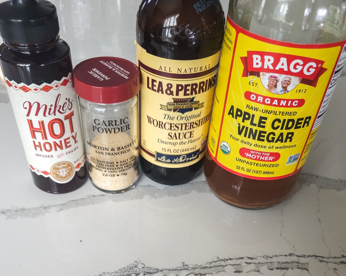 Ingredients for South Carolina Mustard based BBQ sauce.