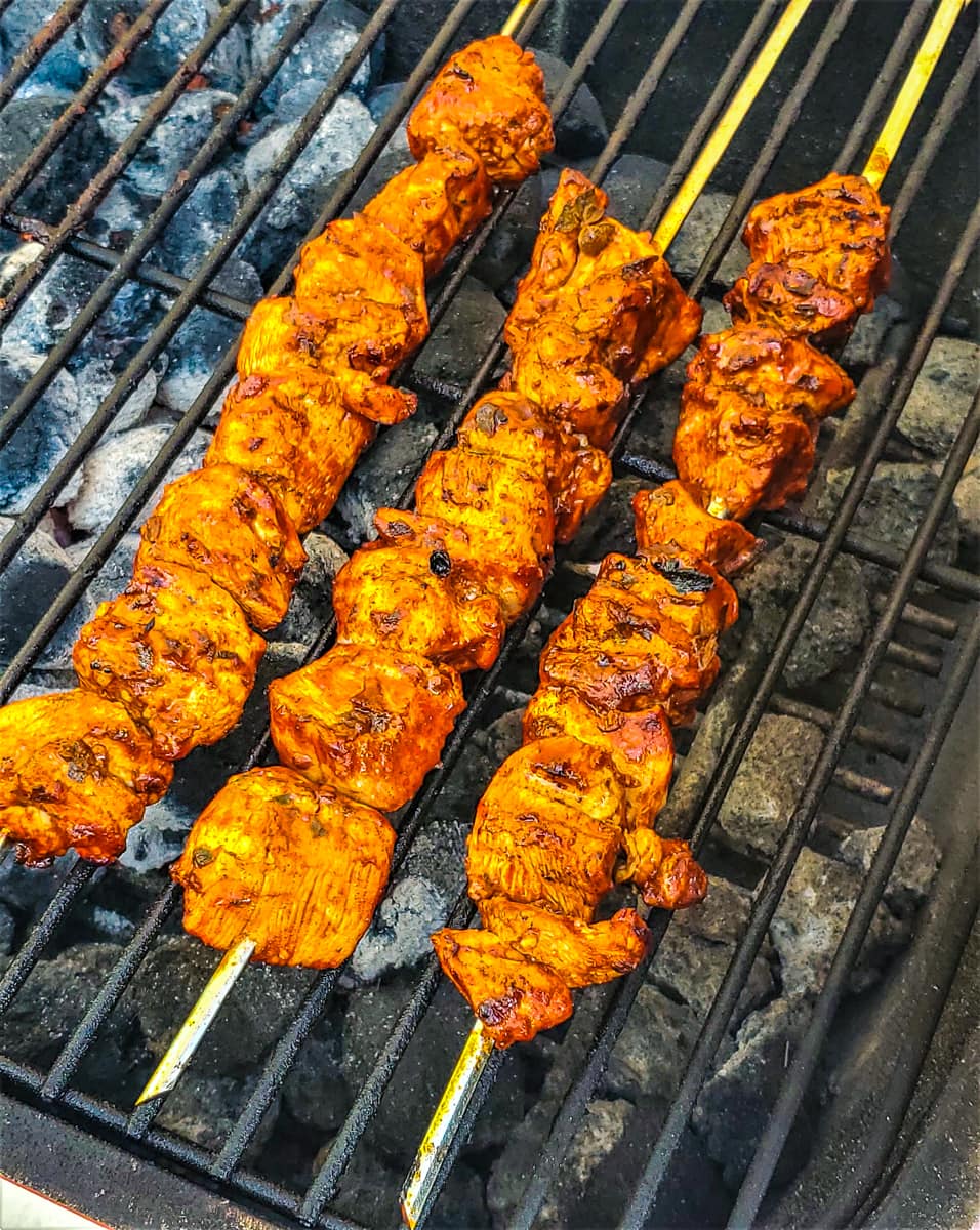 Charcoal grilled Peruvian chicken.