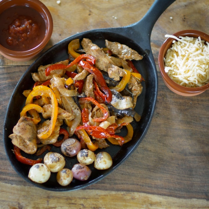Cast Iron Chicken Fajitas - Carne Diem