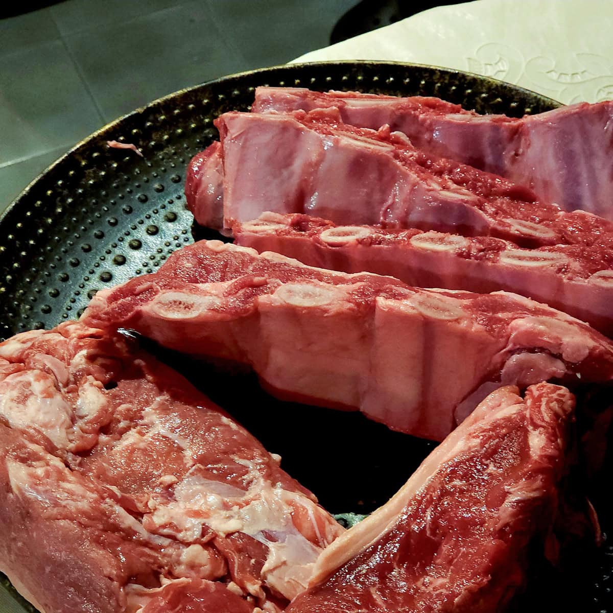 Argentinian style short ribs ready for the grill.