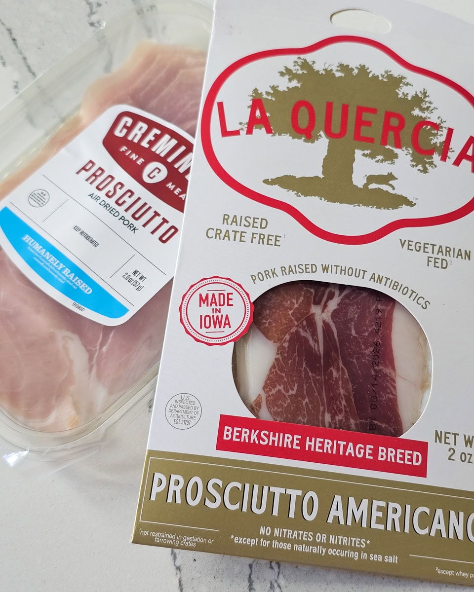 2 packages of prosciutto.