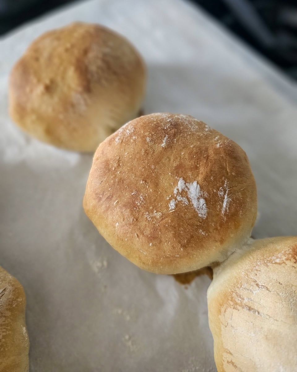 Texas style Kolaches with smoked brisket, cheese, and Cole slaw.