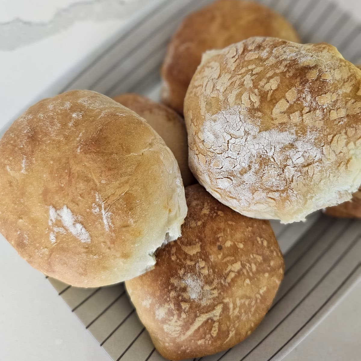 Serving container with Texas style BBQ brisket Kolaches.